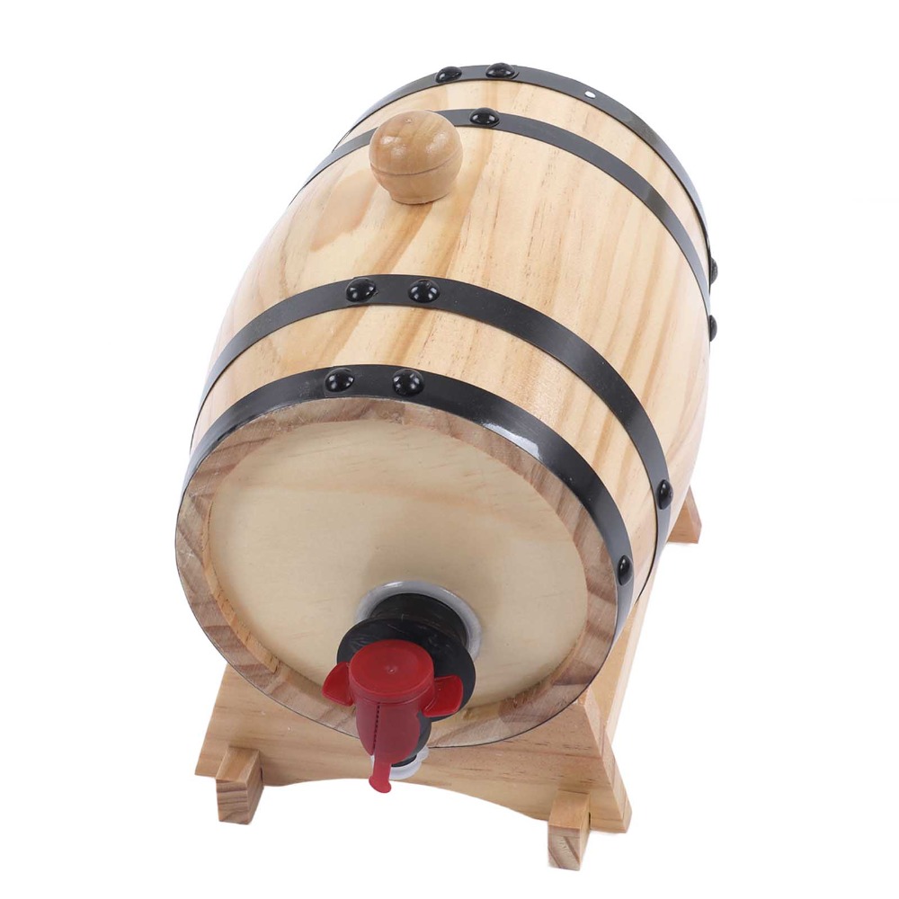 Wine Beer The Whiskey - 7 piece Vintage Pine Wood Wine