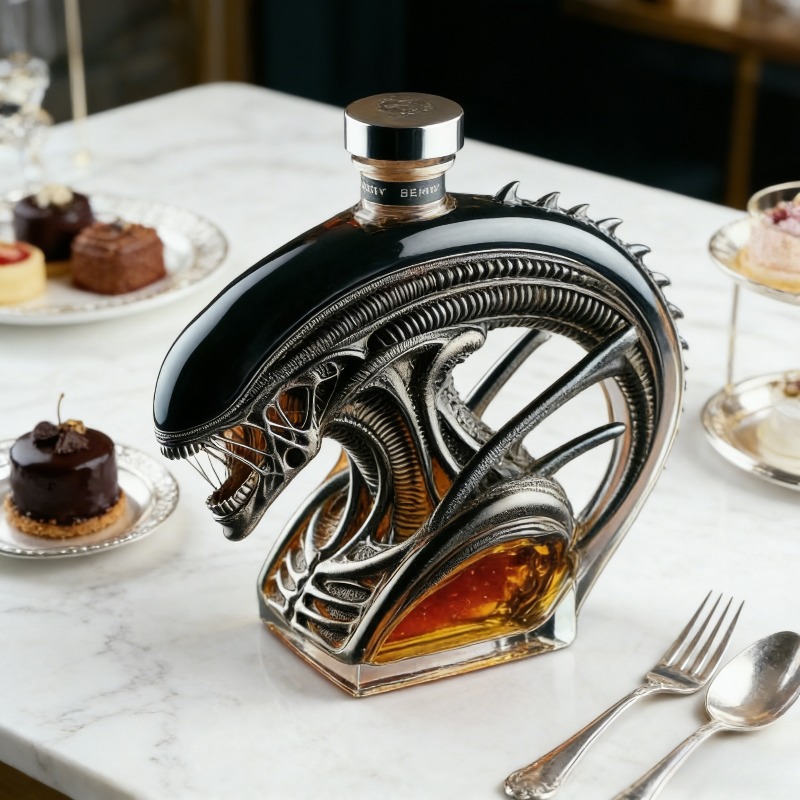 Wine Beer And Spirits - Alien Xenomorph Shaped Whiskey Decanter, Sci-Fi