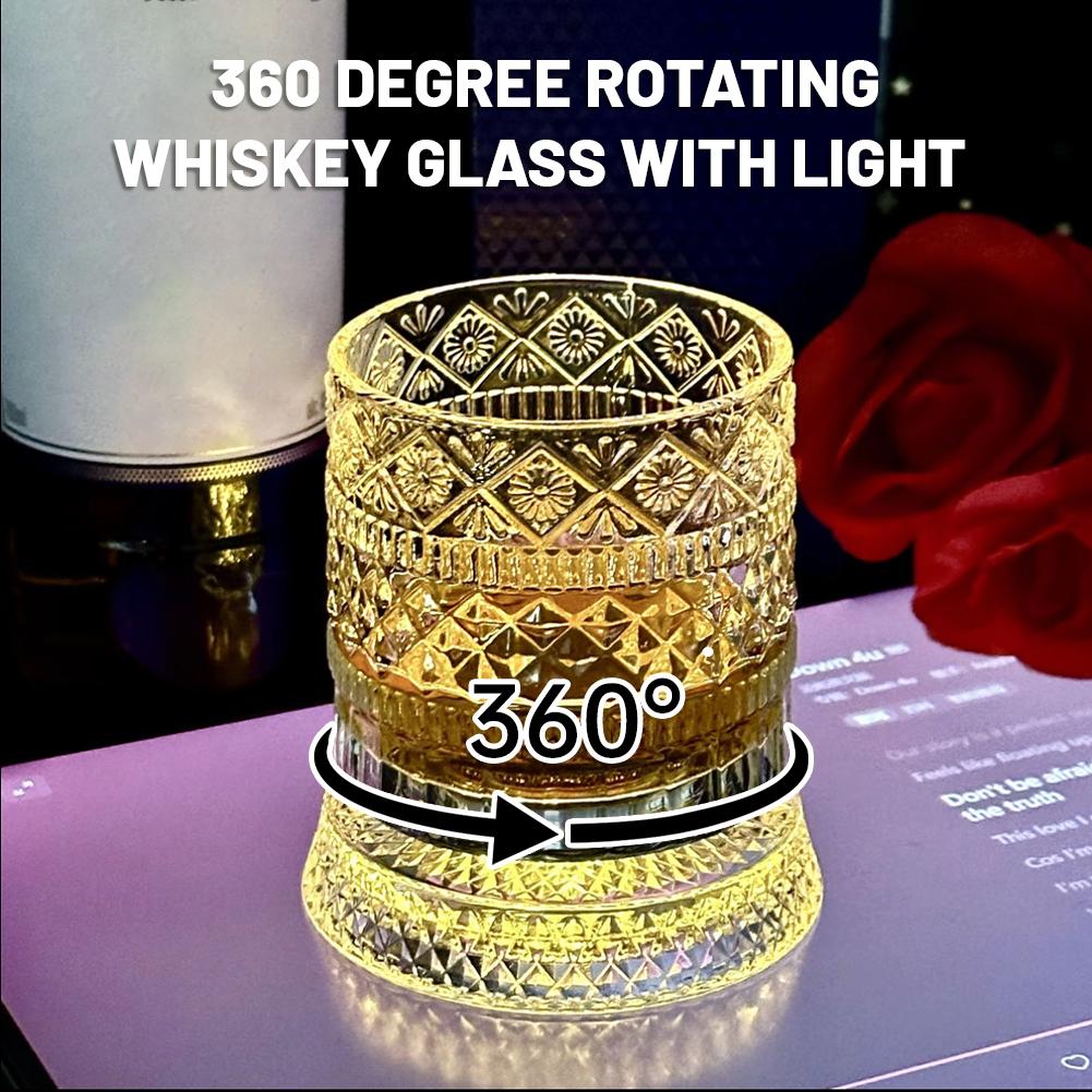 Wine Beer The Whiskey - Rotating Whiskey Glass Creative Crystal Beer