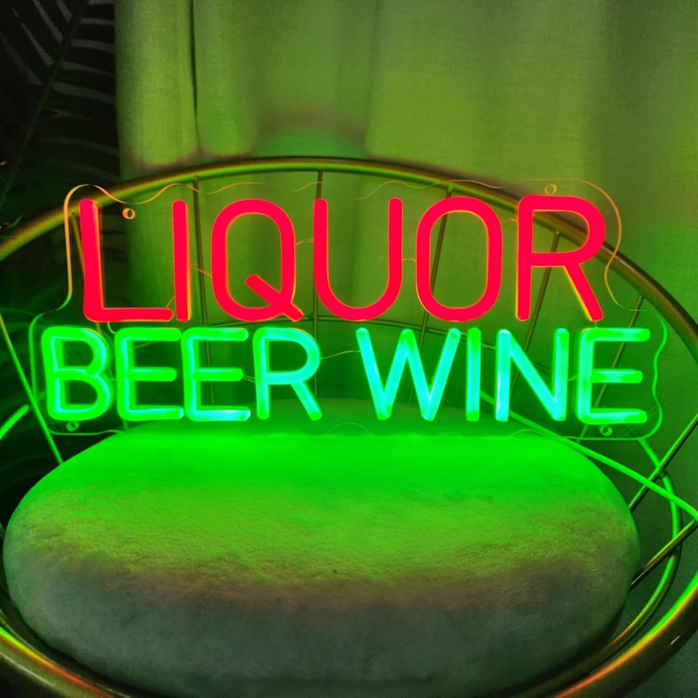 Wine In Beer Store - Liquor Beer Wine LED Neon Sign