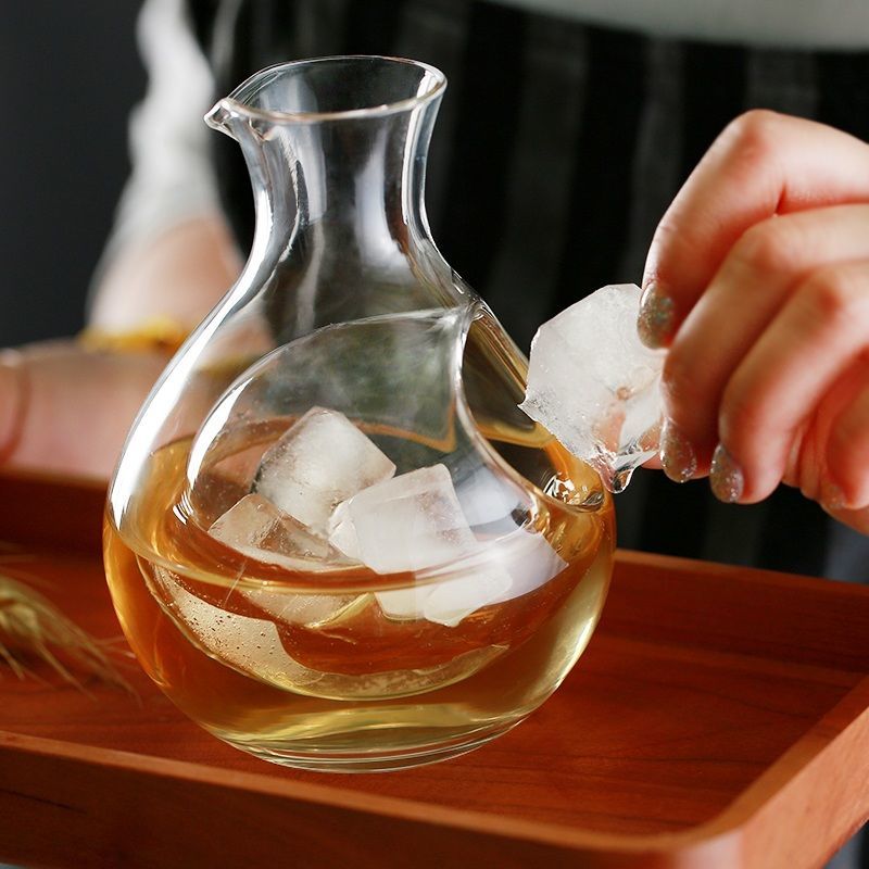 Wine Beer The Whiskey - Lead Free Clear Crystal Glass Carafe