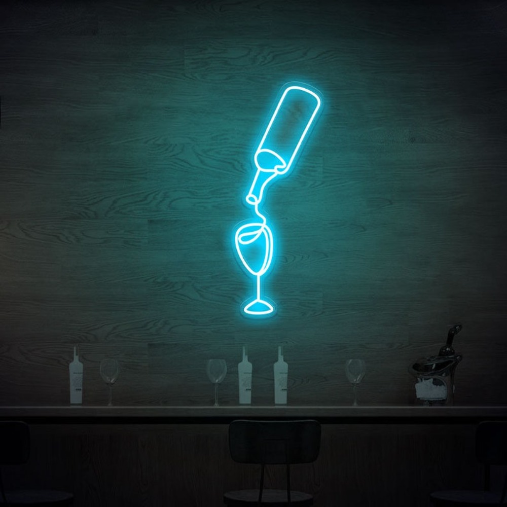 Wine Led Neon Sign lights USB  - Wine In Beer Store review and price