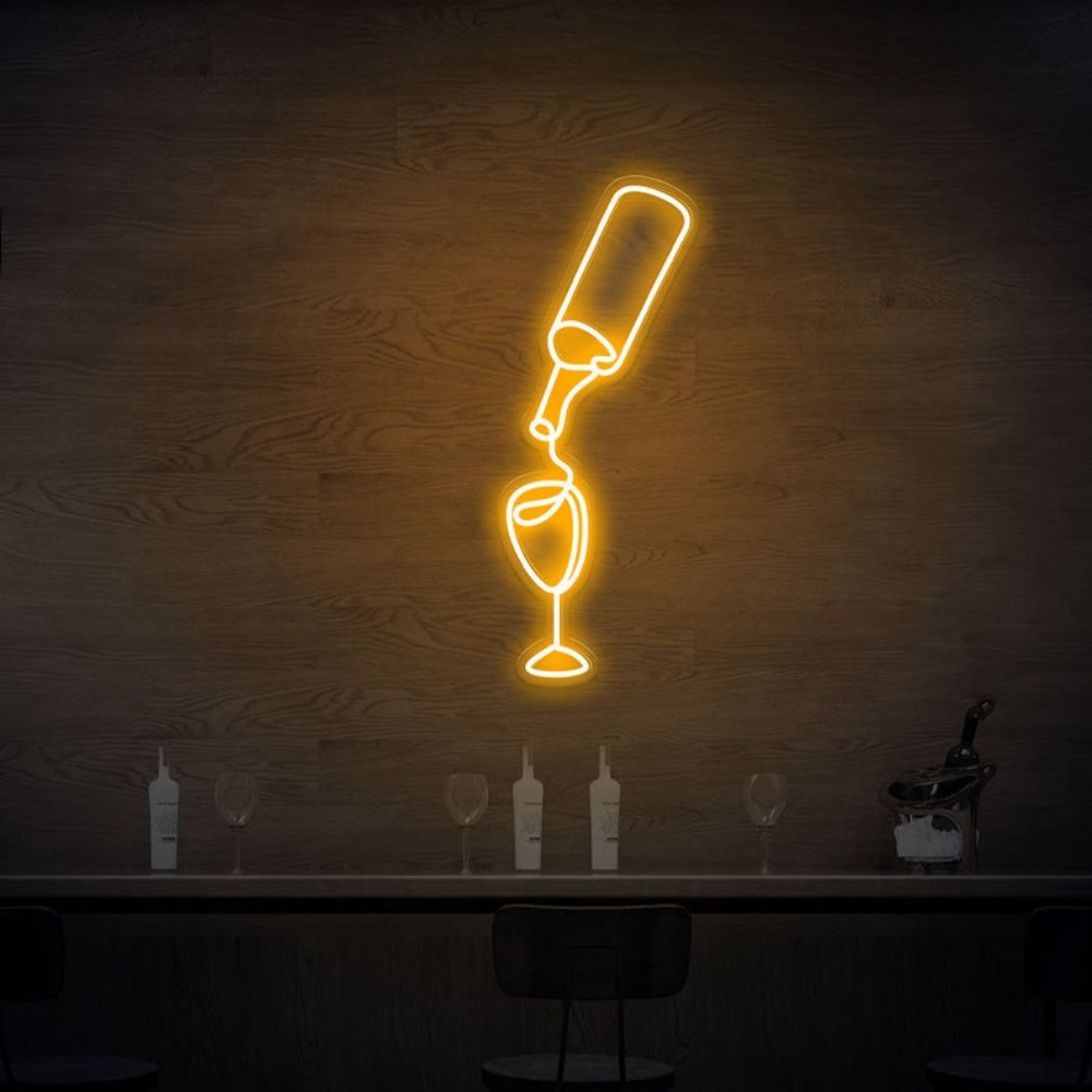 Wine Led Neon Sign lights USB  - Wine In Beer Store review and price
