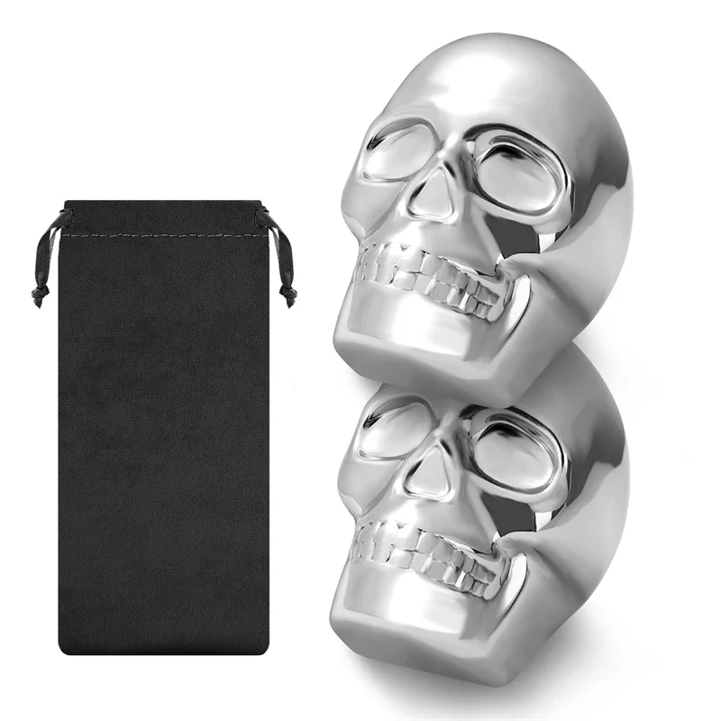 Reusable 2 Skeleton Head Whisk - Wine Beer Whiskey review and price
