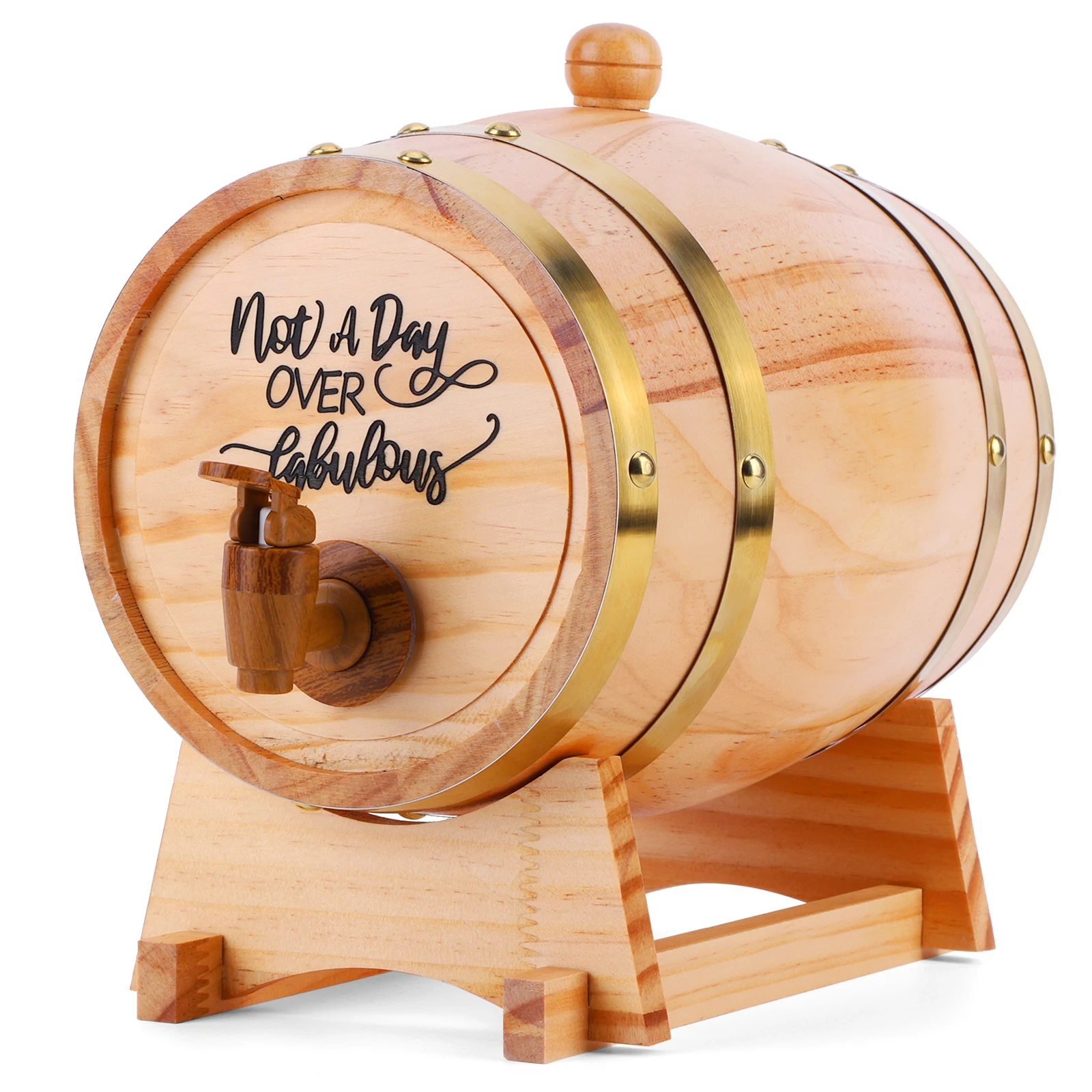 3L Wooden Whiskey Barrel with  - Wine Beer The Whiskey review and price