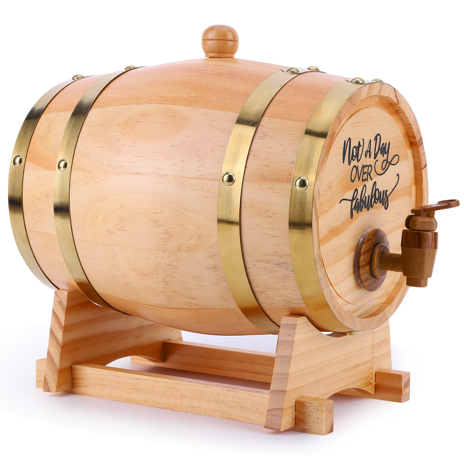 3L Wooden Whiskey Barrel with  - Wine Beer The Whiskey review and price