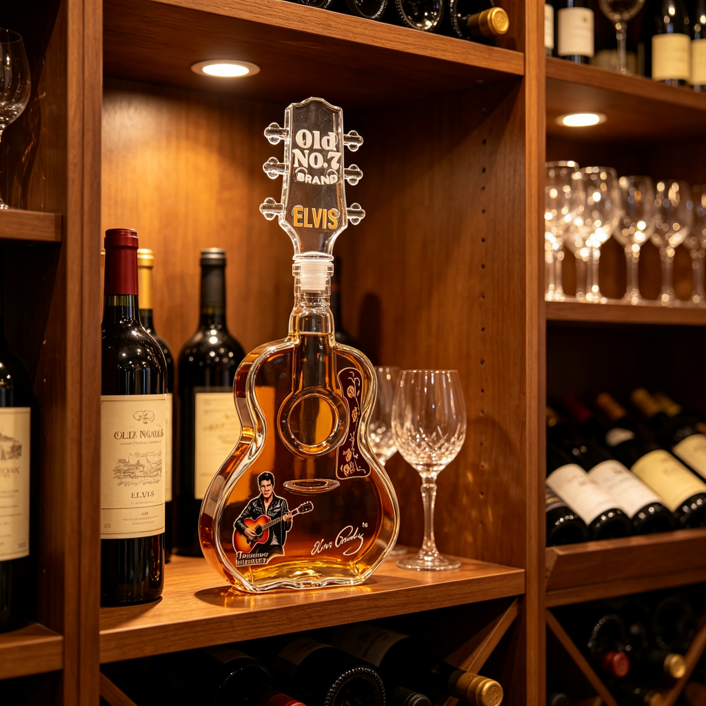 Elvis Presley Guitar Shaped Gl - Wine Beer And Spirits review and price