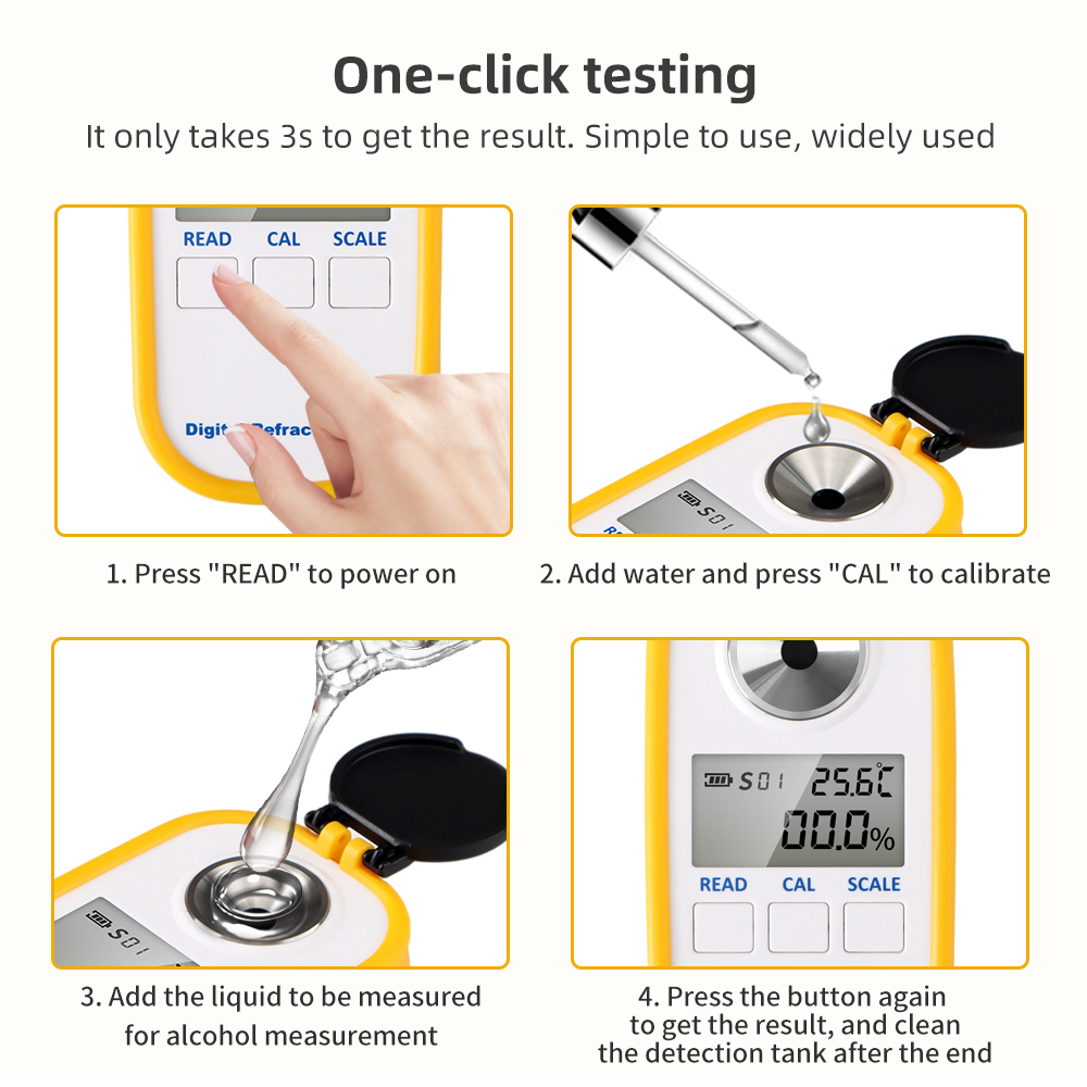 Digital Alcohol Refractometer  - Wine Beer And Spirits review and price