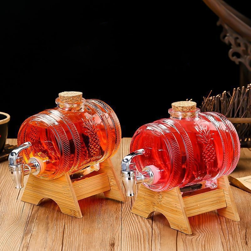 1L Glass Whiskey Barrel Wine B - Wine Beer The Whiskey review and price