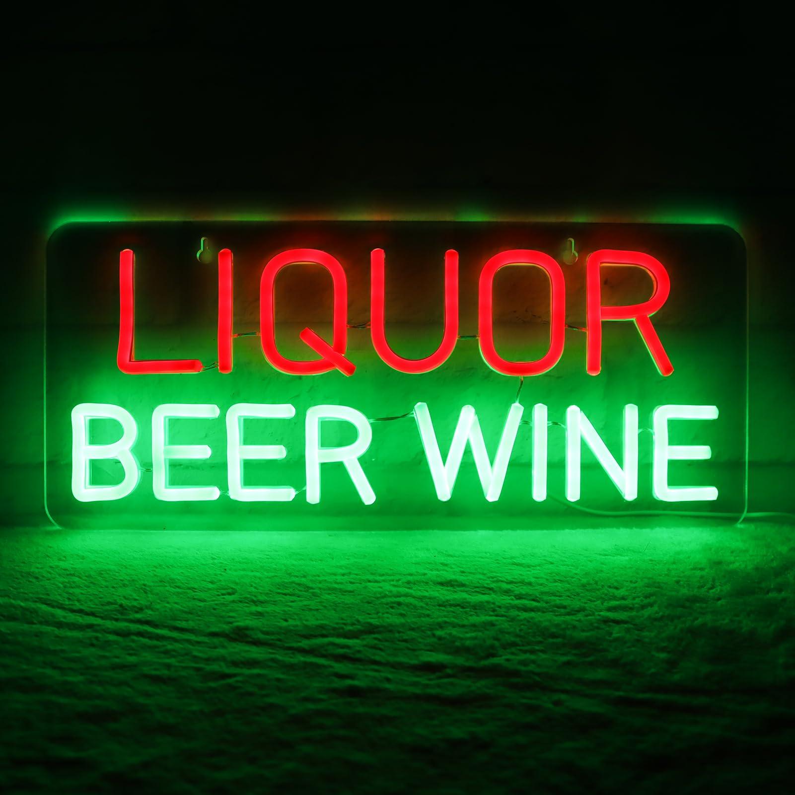 Liquor Beer Wine Neon Signs fo - Wine In Beer Store review and price