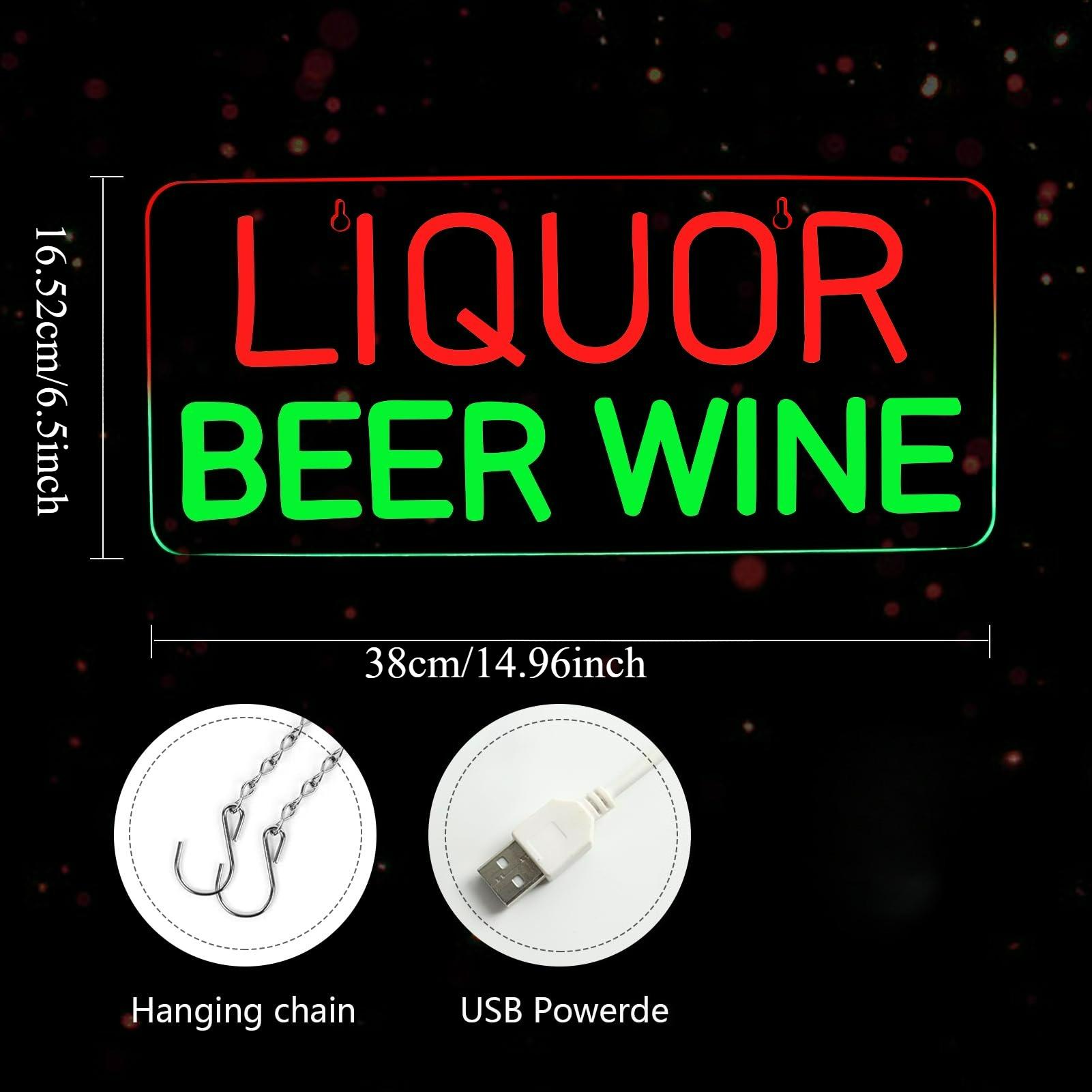Liquor Beer Wine Neon Signs fo - Wine In Beer Store review and price